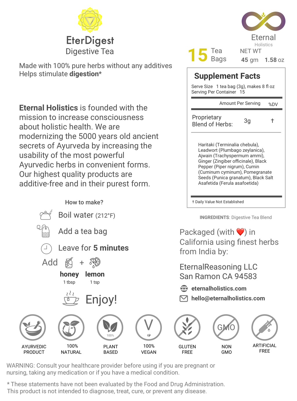 EterDigest- Ayurvedic Digestive Tea