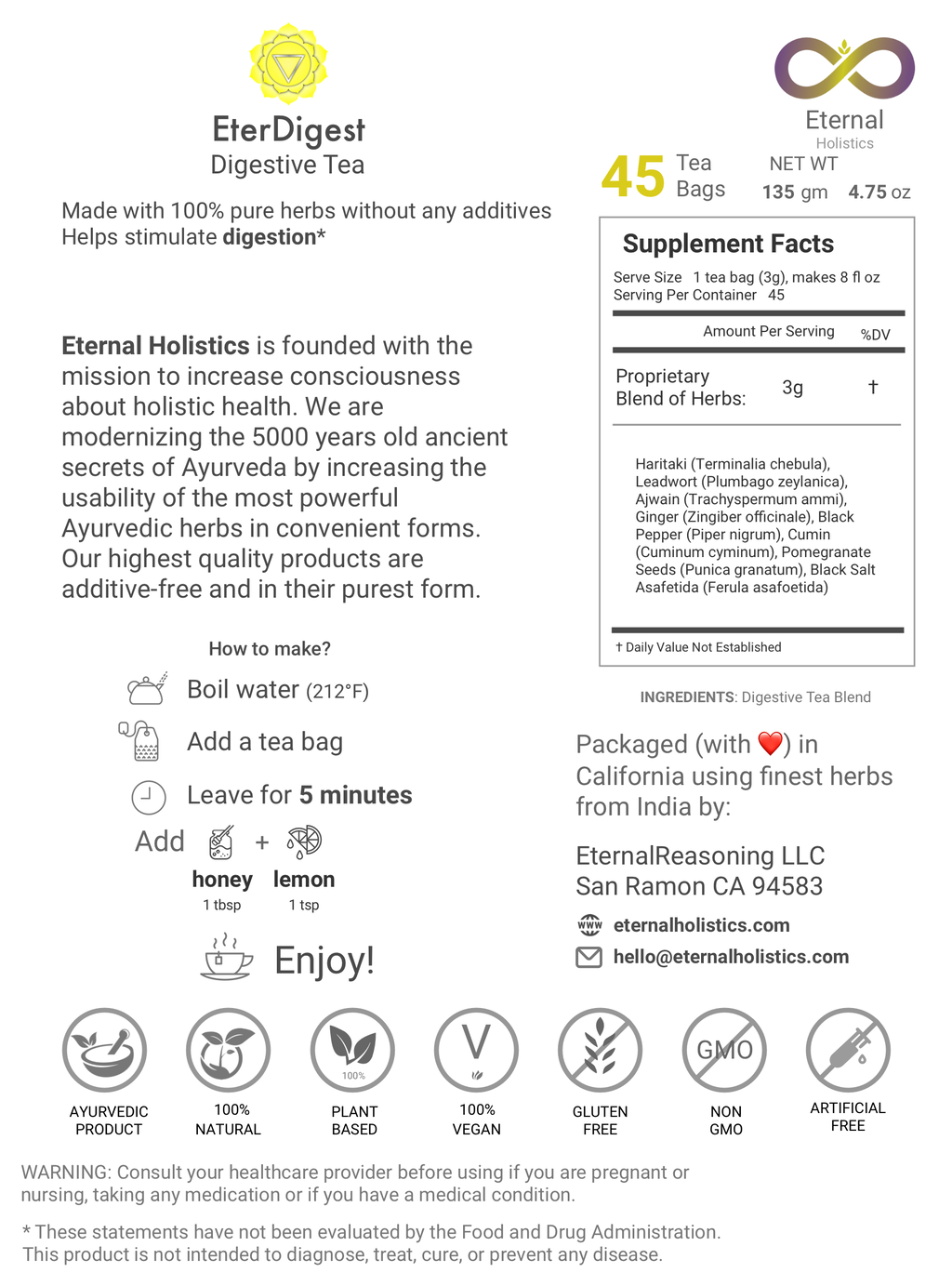 EterDigest- Ayurvedic Digestive Tea